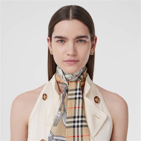 burberry silk scarf with round box|burberry silk scarf women.